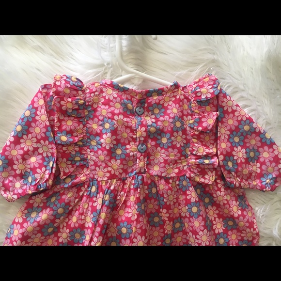 Handmade floral print cotton frock top - Picture 5 of 7